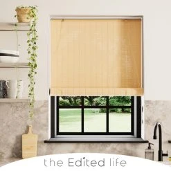 The Edited Life Bamboo Natural Roller Blind