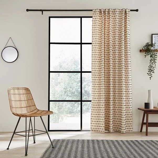 Dunelm Kingston Black Hidden Tab Top Voile - Image 2