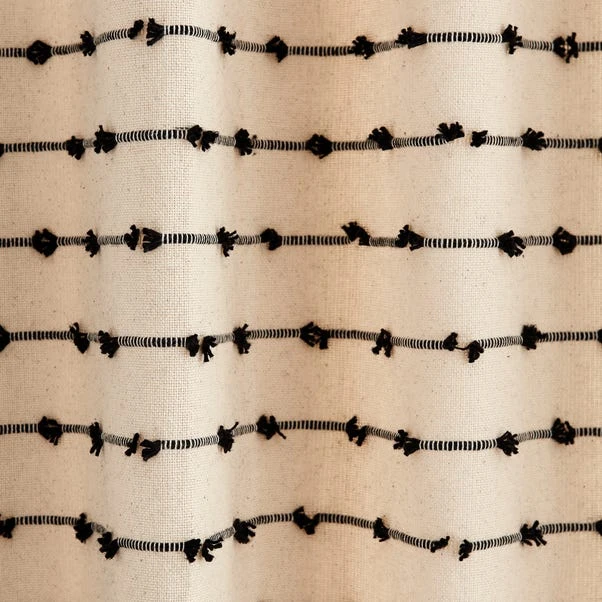 Dunelm Kingston Black Hidden Tab Top Voile - Image 3