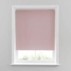 Dunelm Luna Blush Blackout Roller Blind