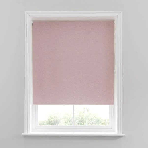 Dunelm Luna Blush Blackout Roller Blind