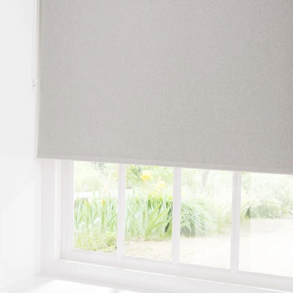Dunelm Luna Dove Grey Blackout Roller Blind - Image 4