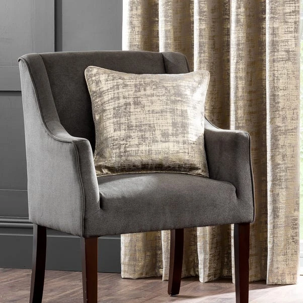 Dunelm Romano Gold Velour Eyelet Curtains - Image 4