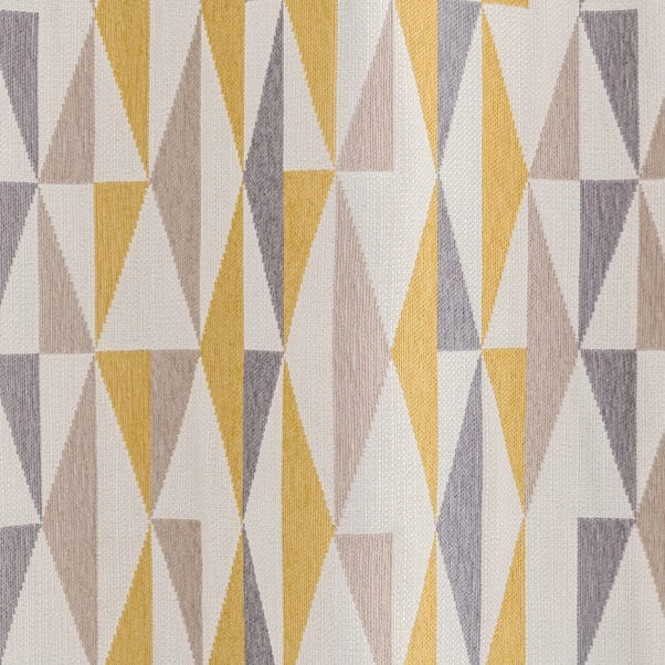 Dunelm Triangle Chenille Jacquard Eyelet Curtains - Image 3