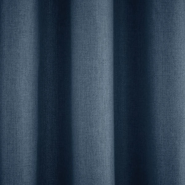 Dunelm Jennings Ashley Blue Thermal Eyelet Curtains - Image 3