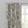 Luxury Collection Leaf Jacquard Grey Eyelet Curtains