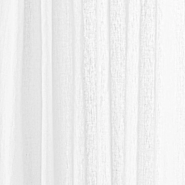 The Edited Life Cartmel Linen White Single Voile Panel - Image 3
