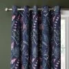Dorma Winter Garden Navy Blackout Eyelet Curtains
