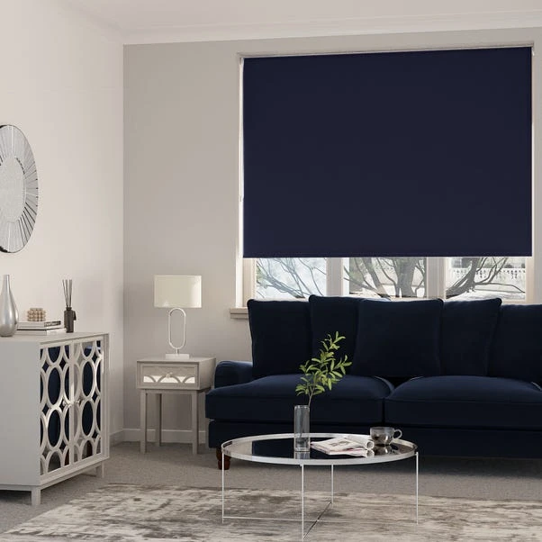 Dunelm Navy Blackout Roller Blind