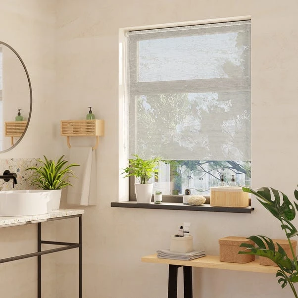 Dunelm Pollen Reducing White Sheer Roller Blind - Image 3