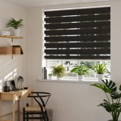 Dunelm Day And Night Black Daylight Roller Blind
