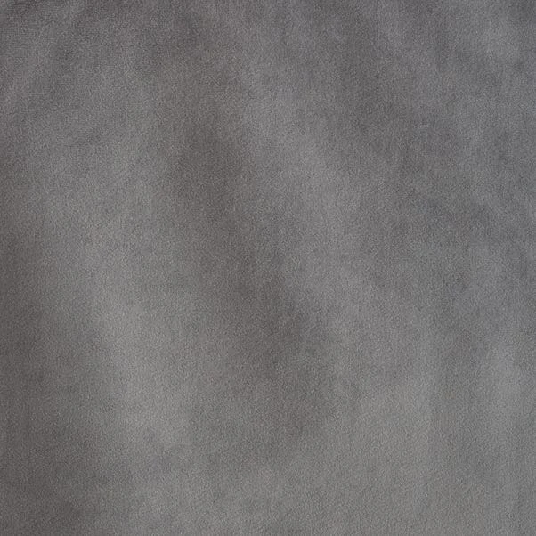 Dunelm Recycled Velour Grey Eyelet Curtains - Image 3