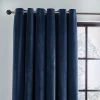 Dunelm Recycled Velour Ink Eyelet Curtains