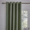 Dunelm Wynter Olive Thermal Eyelet Curtains