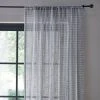 Dunelm Checked Semi Sheer Voile