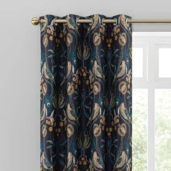 Dunelm Havisham Navy Eyelet Curtains