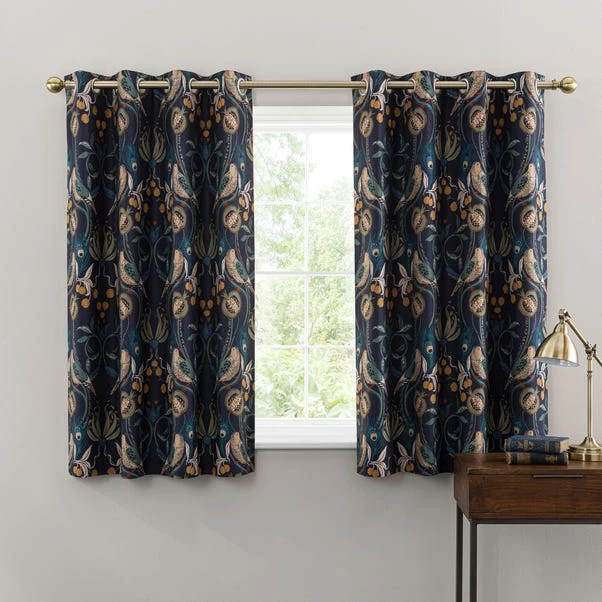 Dunelm Havisham Navy Eyelet Curtains - Image 5