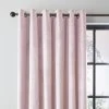 Dunelm Recycled Velour Blush Eyelet Curtains