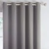 Dreams N Drapes Indiana Grey Eyelet Curtains