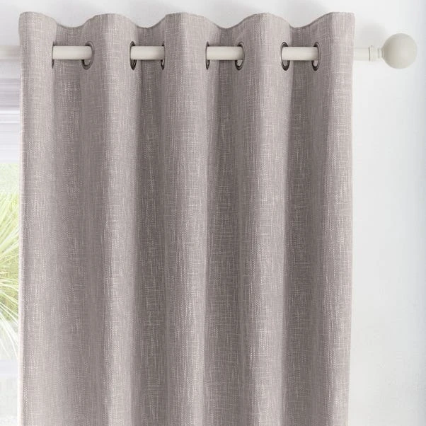 Appletree Loft Boucle Grey Eyelet Curtains