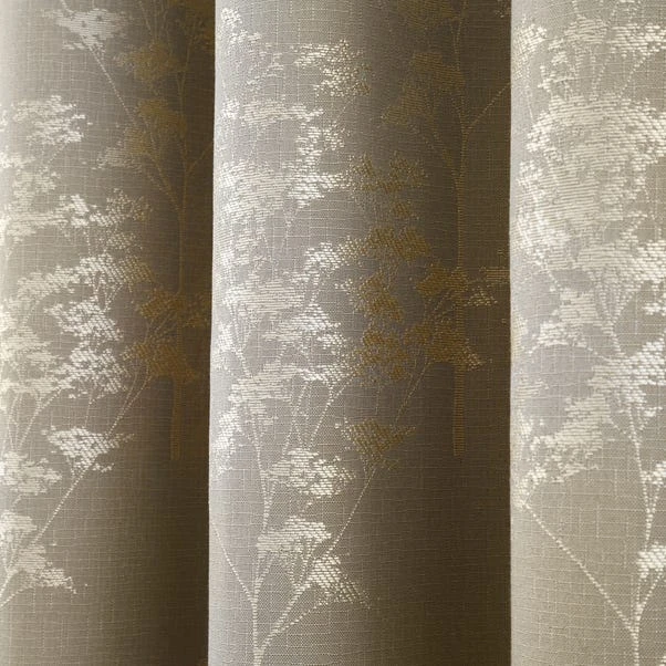 Curtina Elmwood Stone Eyelet Curtains - Image 3