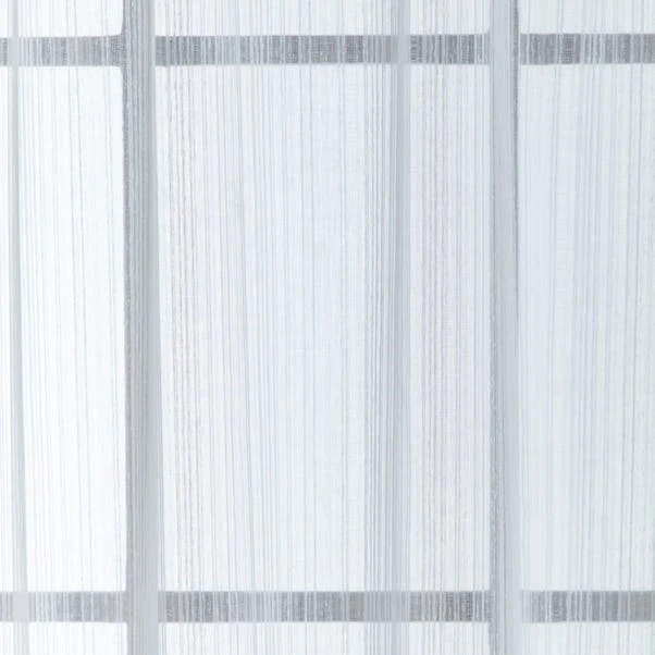 Dunelm Emma Recycled White Slot Top Voile Panel - Image 3