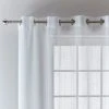 Dunelm Aspen Sheer White Eyelet Voile Panel