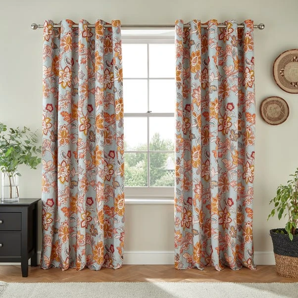 Dorma Samira 100% Cotton Eyelet Curtains - Image 2