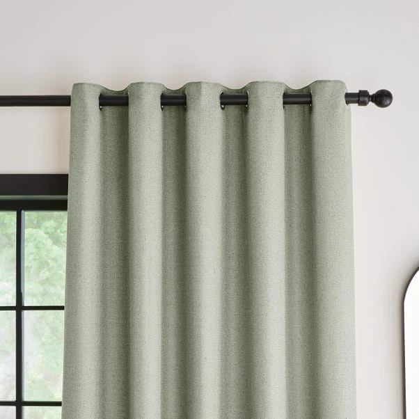 Dunelm Bondi Sage Eyelet Curtains