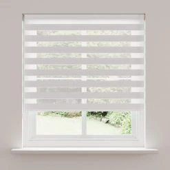 Dunelm Day And Night White Daylight Roller Blind
