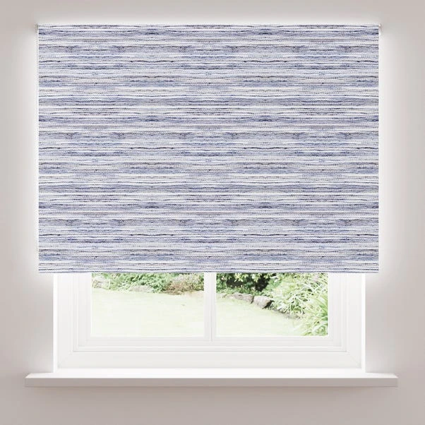 Dunelm Whitmore Blue Stripe Blackout Roller Blind - Image 3