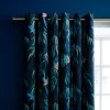 Natural History Museum Kingfisher Peacock Eyelet Curtains