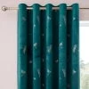 Dunelm Dragonfly Foil Charm Blue Eyelet Curtains