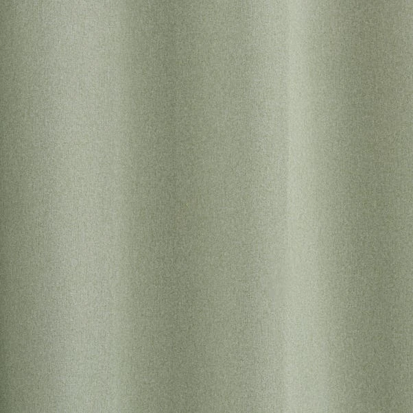 Dunelm Luna Brushed Sage Blackout Eyelet Curtains - Image 3