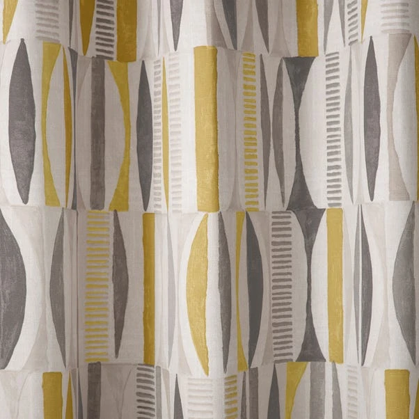 Dunelm Cuba Ochre Eyelet Curtains - Image 3