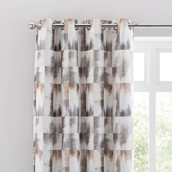 Dunelm Belgravia Silver Eyelet Curtains