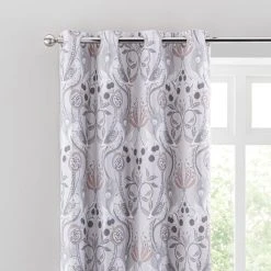 Dunelm Havisham Grey Eyelet Curtains