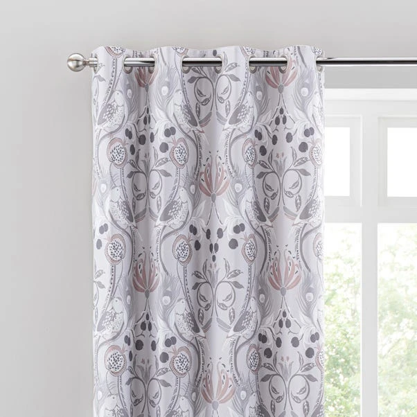 Dunelm Havisham Grey Eyelet Curtains
