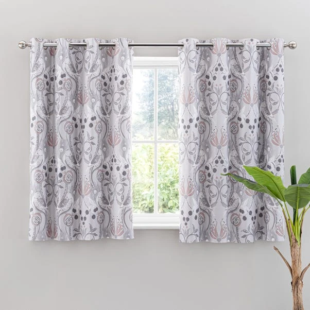 Dunelm Havisham Grey Eyelet Curtains - Image 5