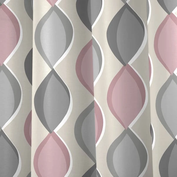 Fusion Lennox Blush Eyelet Curtains - Image 3