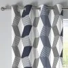 Fusion Magna Navy Eyelet Curtains