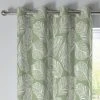 Fusion Matteo Green Eyelet Curtains