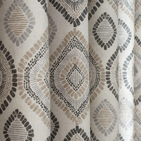 Pineapple Elephant Ziri Natural Eyelet Curtains - Image 3