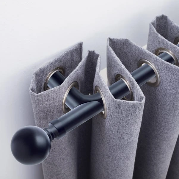 Dunelm Ashton Room Darkening Extendable Eyelet Curtain Pole 25/28mm