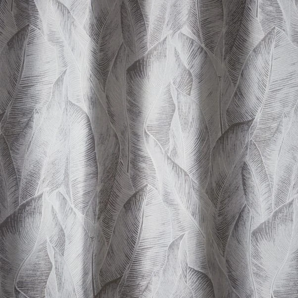 Dunelm Malawi Silver Eyelet Curtains - Image 3