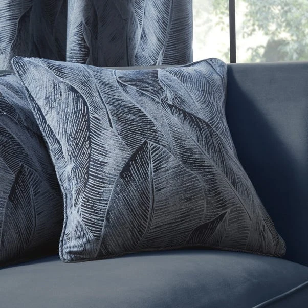 Dunelm Malawi Navy Eyelet Curtains - Image 6