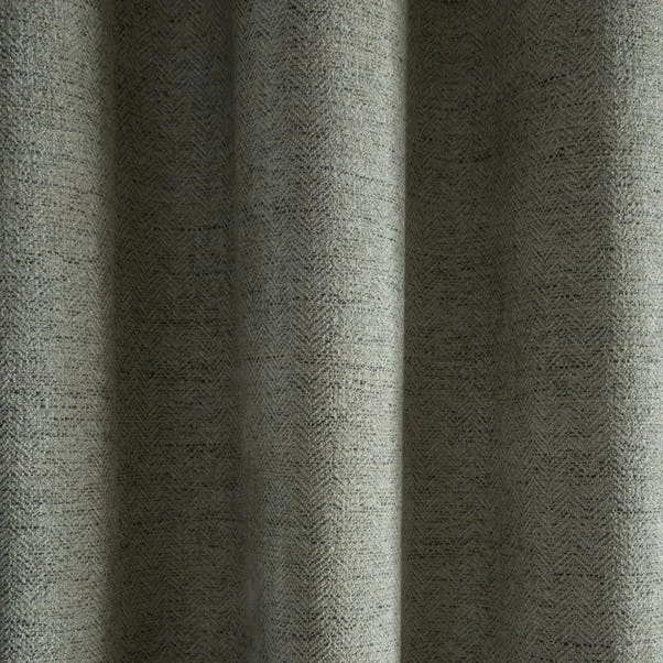 Churchgate Swithland Herringbone Sage Eyelet Curtains - Image 3