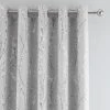 Dunelm Belle Grey Blackout Eyelet Curtains
