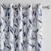 Dunelm Zen Blue Blackout Eyelet Curtains