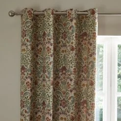 Dunelm Ruskin Cotton Natural Eyelet Curtain